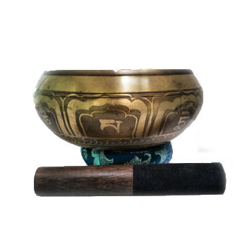 Auspicious symbol authentic Singing bowl set 7" SB-125 - Click Image to Close
